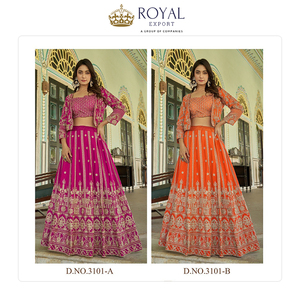 Excellent Quality Latest Designer Collection of Premium Chinnon <b>Material</b> Woman Lehenga Choli for Wedding and Party Wear - Product Image 6