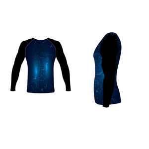 Rashguard tricoté à motifs haute performance avec longueur standard Rashguards imprimés par sublimation personnalisés en vente promotionnelle - Product Image 2
