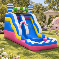 Vente chaude Parc de jeux commercial Parcours d'obstacles Château gonflable Thème licorne