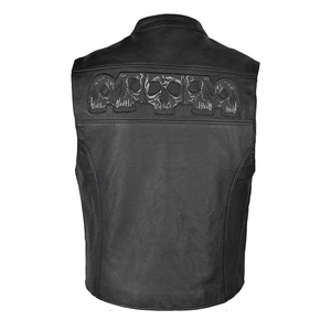 Gilet d'hiver décontracté de haute qualité pour hommes Nouveau design en cuir respirant à la mode pour l'extérieur et la moto Style personnalisé - Product Image 6