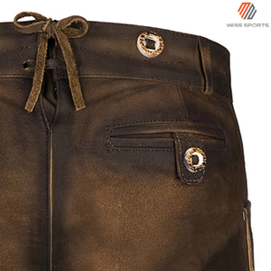 Shorts en cuir allemand respirants et à séchage rapide pour hommes MESS SPORTS de bonne qualité, avec logo personnalisé et service OEM - Product Image 5