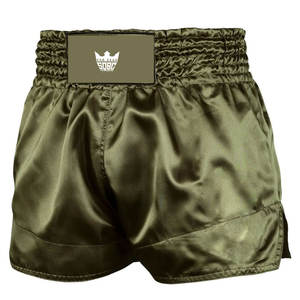 กางเกงมวยไทยผ้าสแปนเด็กซ์/โพลีเอสเตอร์ น้ำหนักเบา ระบายอากาศได้ดี แห้งเร็ว ปรับแต่งด้านหน้าได้ เอวยางยืดใส่สบาย สำหรับผู้ชาย MMA คิกบ็อกซิ่ง - Product Image 1