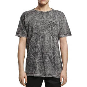 Chemise en coton à manches longues délavée à l'acide vintage pour hommes personnalisable marquage à chaud 100% tissu tricoté tenue décontracté - Product Image 3