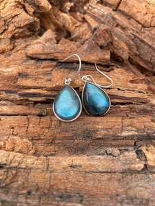 Handmade Labradorite Gemstone Earrings 925 Sterling Silver Unique Statement Fashion Jewelry Gift For Women Men - Product Image 5