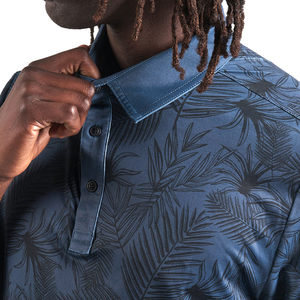 Polo de manga corta para hombre, estilo de camiseta, ropa de calle de moda, cuello con patrón de moda, polos informales de negocios para hombre - Product Image 5