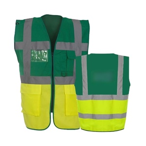 Chaleco de Seguridad de Alta Visibilidad para Hombre, Malla Reflectante, Multibolsillos, Chalecos de Alta Visibilidad - Product Image 1