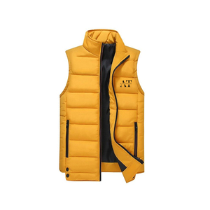 Chaleco acolchado informal de invierno de alta calidad para hombre, transpirable tela de poliéster, botón con cremallera frontal, decoración, venta al por mayor, Pakistán - Product Image 2