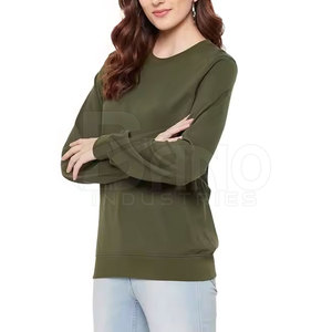 Prix de gros direct d'usine, sweat-shirt d'hiver pour femmes, 100% coton, haute qualité, service OEM personnalisé, faible MOQ, devant pour la vente en ligne - Product Image 5
