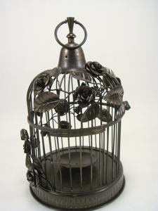 White Mesh Metal Wire <b>Candle</b> Holder for Home Decor - Product Image 3