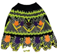Ropa hawaiana bordada fabricada en Pakistán, precios bajos, algodón de alta calidad, faldas polinesias informales para mujer, bordado para mujer