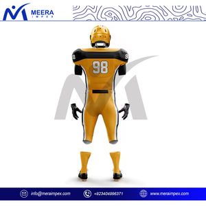 Uniforme de football américain Ployester de qualité supérieure 100% pour hommes nom et numéro de joueur imprimé personnalisé uniforme de Football grande taille - Product Image 4