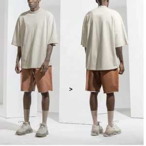 Camiseta personalizada de algodón 100% de alta calidad, camiseta de peso pesado, ropa de calle Unisex de gran tamaño, camisetas de talla grande para hombre - Product Image 6