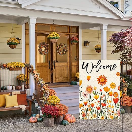 Seasonal Garden Flags Double Sided 12