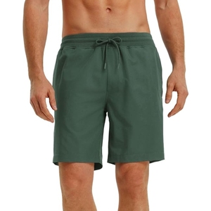 Pantalones cortos de correr de malla con cintura elástica para hombre atléticos de secado rápido de buena calidad/pantalones cortos de gimnasio - Product Image 1