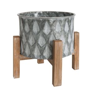 Lot de 2 jardinières galvanisées pour petits espaces de jardin et solutions de jardinage urbain efficaces - Product Image 5