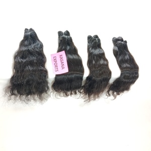 Cuticule indienne alignée 100% extensions de cheveux humains à vague profonde pour femmes noires brutes naturelles non traitées Double extensions de cheveux humains - Product Image 5