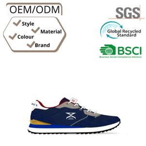Chaussures de sport pour hommes personnalisables, chaussures décontractées, élégantes, respirantes, en maille Fly-knit, dessus en PU - Product Image 4