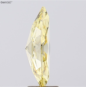 IGI Certifié 3.08ct Marquise Cut Lab Grown Diamond FANCY VIVID YELLOW CVD Pierres précieuses en vrac - Product Image 2