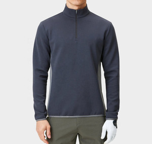 ... Jersey de golf con cremallera de cuarto con tela elástica hecho para facilitar el movimiento y la comodidad durante las rondas de práctica - Product Image 3