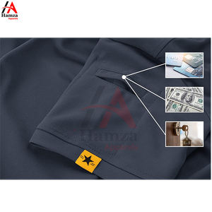 Camiseta de Golf Transpirable de Lona Sólida de Alta Calidad al por Mayor, Logotipo Personalizado, Talla Grande para Hombre - Product Image 4