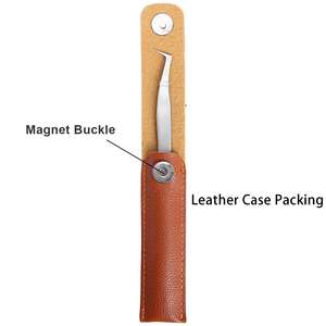 Juego de pinzas para extensión de pestañas de fabricación profesional, novedad en juego de pinzas para pestañas de acero inoxidable - Product Image 4