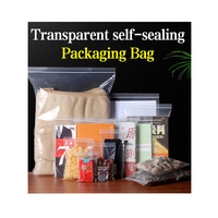 Sac en plastique PET transparent réutilisable à fermeture éclair avec logo personnalisé Emballage refermable pour magasin pour le stockage des vêtements et des aliments