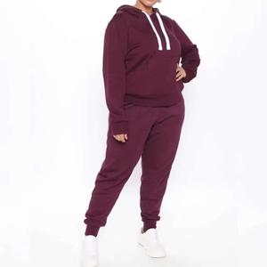 ชุดวอร์มสตรีทสูทสำหรับผู้ใหญ่ผ้าคอตตอน100% ลำลองสีพื้นชุดวอร์มสำหรับผู้หญิงสินค้ามาใหม่ - Product Image 3