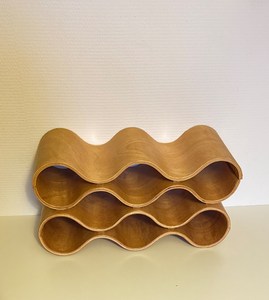 Porte-bouteille de vin en bois de qualité supérieure pour cuisine décoration de la maison table à manger champagne vin présentoir support bar - Product Image 3