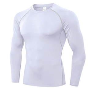 Rash Guard MMA à manches longues imprimé par sublimation Logo personnalisé Chemise de compression pour hommes Vêtements d'entraînement de gymnastique de meilleure qualité - Product Image 5