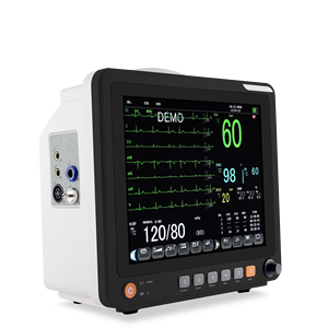 Portabel Monitor pasien Multi-parameter 12 inci 6 parameter Monitor pasien tanda Vital hewan - Product Image 2