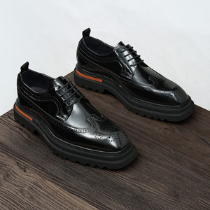 Chaussures Oxford en cuir pour homme, classiques, formelles, à lacets, résistantes à l'usure, chaussures habillées - Product Image 2