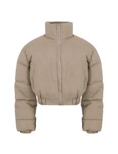 Chaqueta acolchada con capucha de palangre para mujer de peso pesado hecha a medida, característica transpirable de plumón de alta calidad, técnicas de punto impresas - Product Image 6