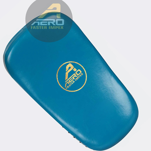 Almohadillas de entrenamiento de Kickboxing MMA de cuero genuino hechas a medida, logotipo privado, diseño OEM para Muay Thai Kicking & Blocking Boxing Product - Product Image 4