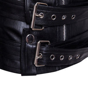 Veste en cuir de vachette de haute qualité pour homme, à fermeture éclair intégrale, à capuche, manches longues, confortable, taille personnalisée - Product Image 2