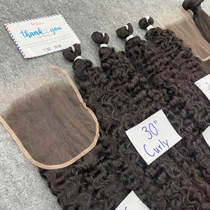 Super vente flash: Les cheveux bouclés sont célébrés pour leur texture vibrante et leur couleur noire naturelle, une trame de cheveux humains vietnamiens - Product Image 5