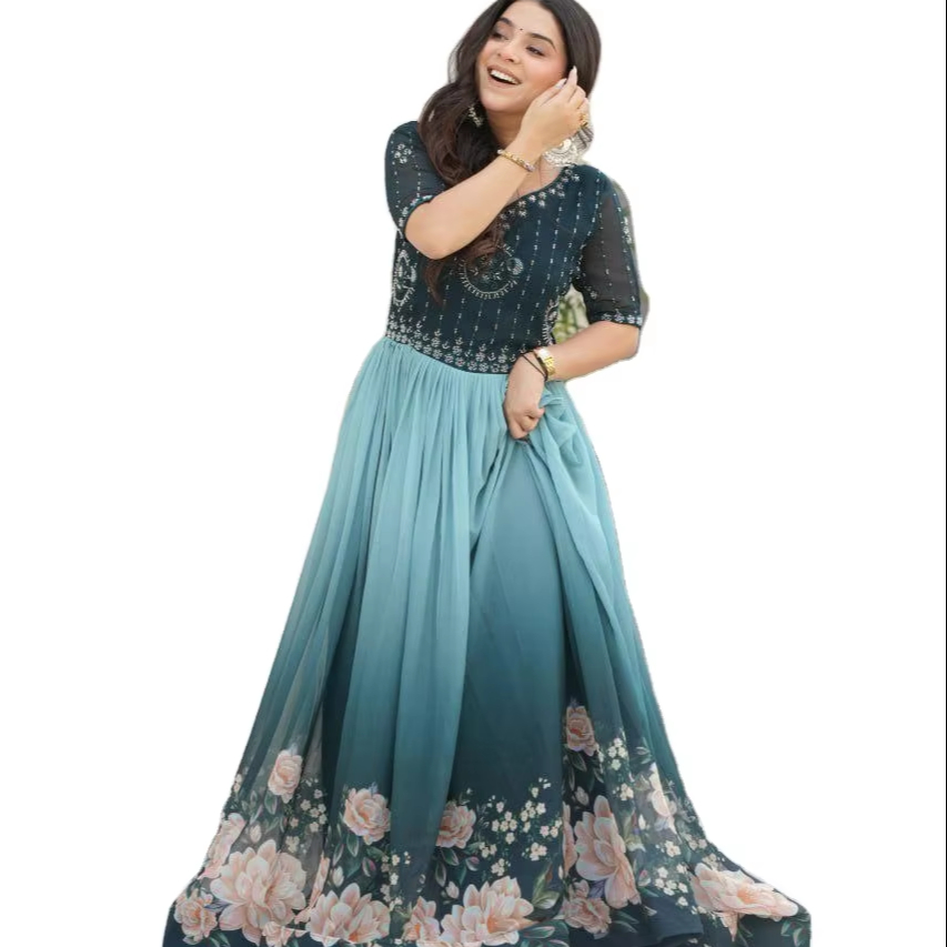 sachin and babi light blue dress Casual Dresses for Women main image 0