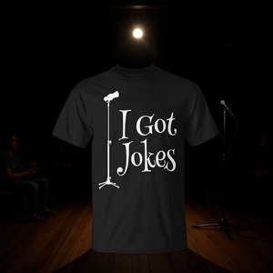 Camiseta de Comedia con Micrófono para Comodínos de Stand-Up e Improvisación - Para Comodínos y el Público - Product Image 3
