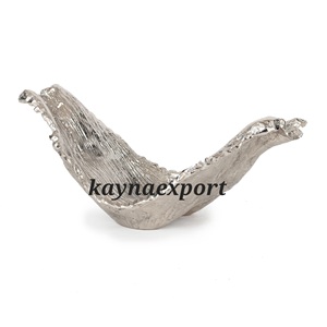 Classic Custom Design Polished Aluminum Metal Fancy Tabletop Decorative <b>Bowl</b> Handcrafted Party Christmas <b>Silver</b> Display <b>Bowl</b> - Product Image 4