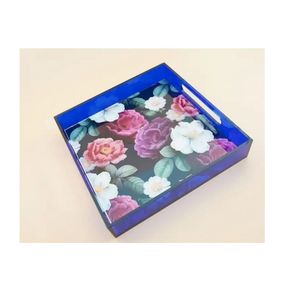 Plateau d'affichage coloré plateau de service acrylique transparent personnalisé plateau de service acrylique d'affichage de stockage - Product Image 1