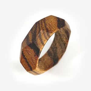 Beau rond de serviette en bois pour décoration de salle à manger à la maison rassemblements rustiques fêtes vacances et dîner élégant - Product Image 4