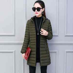 Parkas transpirables para mujer, chaqueta Parkas largas para mujer, abrigo de invierno largo acolchado para mujer - Product Image 3