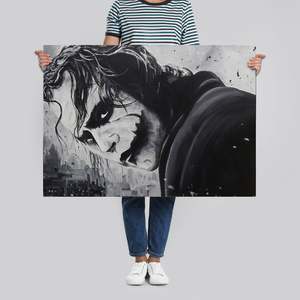 Póster de Ed Capeau del Joker de Caballero Oscuro, Arte de Pared en Lienzo con Diseño Moderno - Product Image 3