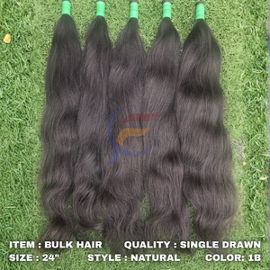 Vente en gros de cheveux humains vierges indonésiens de luxe pour la fin de l'année, cuticules alignées, sans nœuds, cheveux raides noirs naturels - Product Image 2