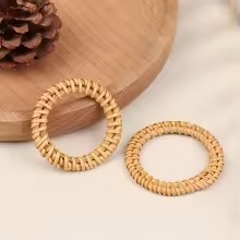 Juego de 6 Anillos para Servilletas de Bambú Estilo Americano, Económicos y Ecológicos - Product Image 4