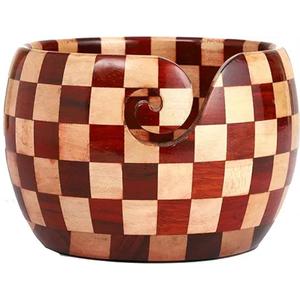 Custom Designer Yarn <b>Storage</b> Bowl Natural Finished High Quality Wooden Yarn Bowl Impressive Gift <b>Knitting</b> Bowls for Grand Mother - Product Image 1