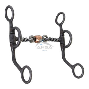 Aged Steel Twisted Dogbone <b>Trainer</b> Horse Bit 5-1/<b>8</b>" Mouth 6" Shank Western Riding Tack Wholesale Price Bulk Supplier - Product Image 5