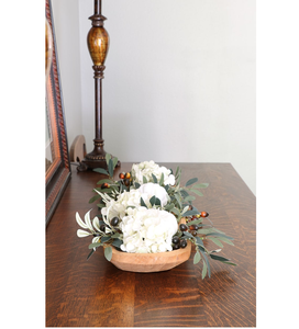 Cuencos de masa de madera, decoración rústica del hogar de granja con velas de frutas de pan para artículos de decoración rural a granel y venta - Product Image 5