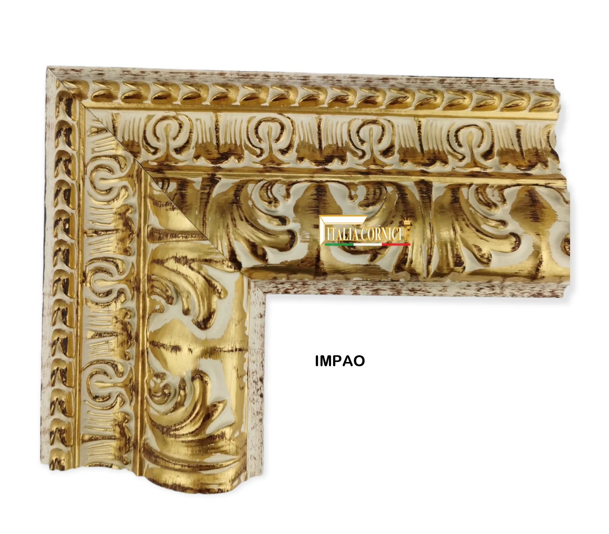 Деревянная рамка для зеркал, фотографии, картины, 100%, сделано в Италии, цвета слоновой кости, золото длиной 9 сантиметров