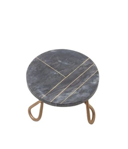 Circular shape grey <b>marble</b> <b>Cake</b> <b>Stand</b> For Usage Wedding Home Hotel Restaurant Party Export High Quality Direct Factory Selling - Product Image 1