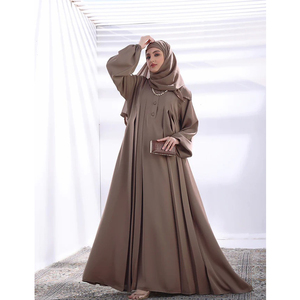 Nouvel arrivage de robes abaya de luxe pour femmes vêtements islamiques Abaya imprimée pour femmes robe musulmane pour l'extérieur - Product Image 3